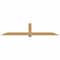 Ekena Millwork Eugene Smooth Timber Gable Bracket, Western Red Cedar, 108"W x 22"H x 1 1/2"D x 5 1/2"F, 5/12 Pitch GBW108X22X0206EUG00SWR - alternate 1